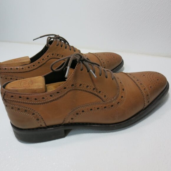 Anthony Veer Essentials Leather Cap Toe Oxfords Dress Shoes Mens Footwear Sz 9 - Picture 4 of 7